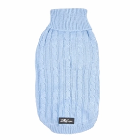 Cable Knit Jumper - Cornflower english tack set,horse saddle gear,equestrian supplies