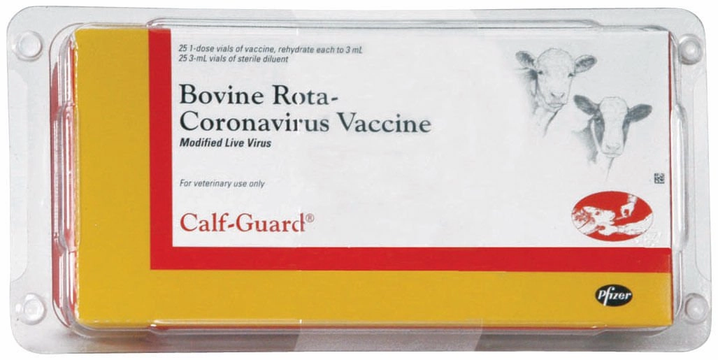 Calf-Guard Cattle Vaccine, box of 25 (1 dose) vials