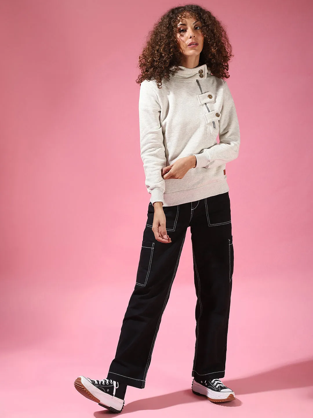 Campus Sutra Women Solid Stylish Casual Jacket