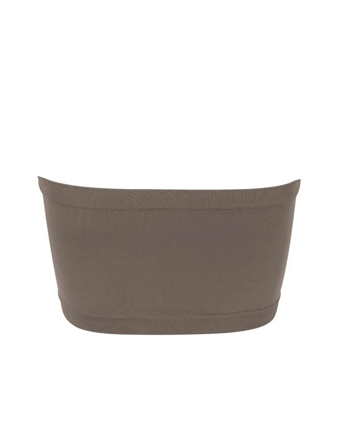 CAPTIVATING Bandeau Bra Top | Muddy Grey
