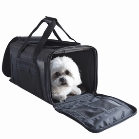 Carle Carrier- Black treat storage jar,dog treat container,pet snack jar
