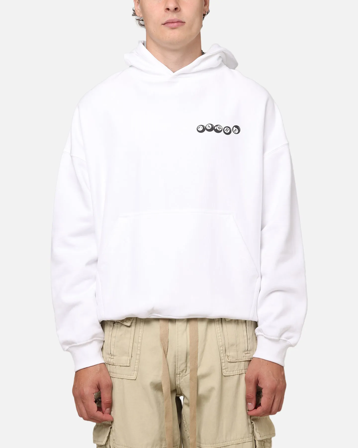 Carre Break Hoodie White