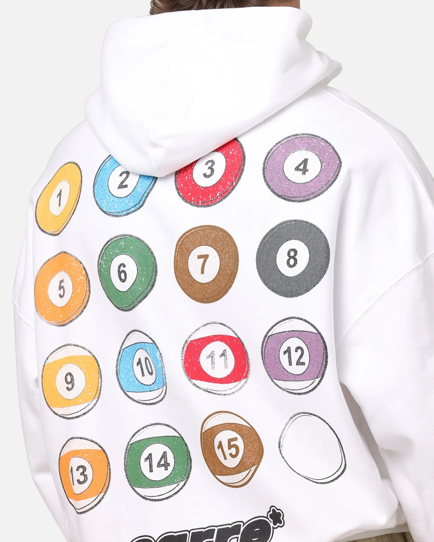 Carre Break Hoodie White