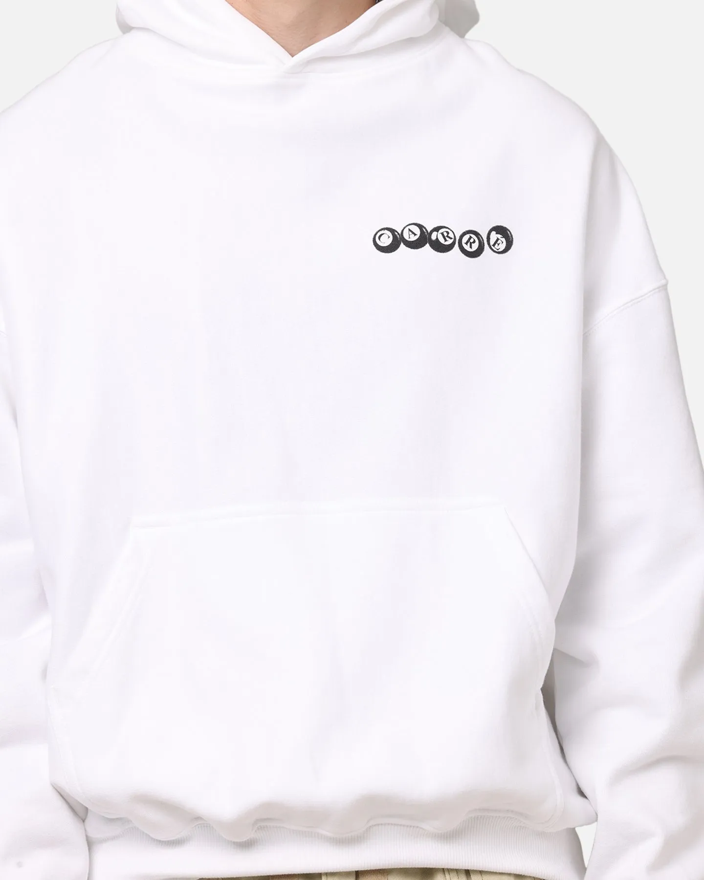 Carre Break Hoodie White