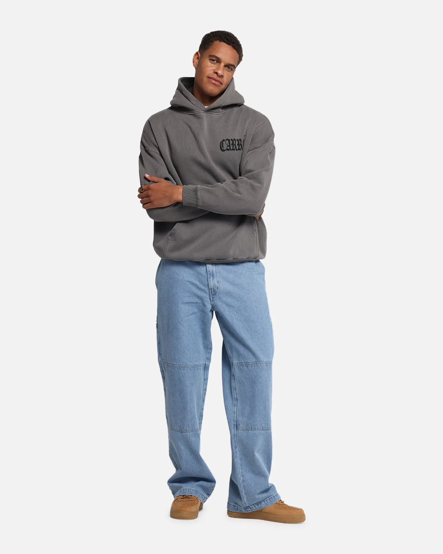 Carre Bulldog Hoodie Washed Charcoal