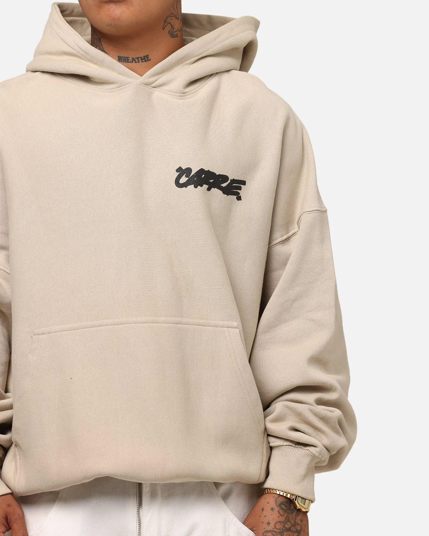 Carre Passport Hoodie Stone