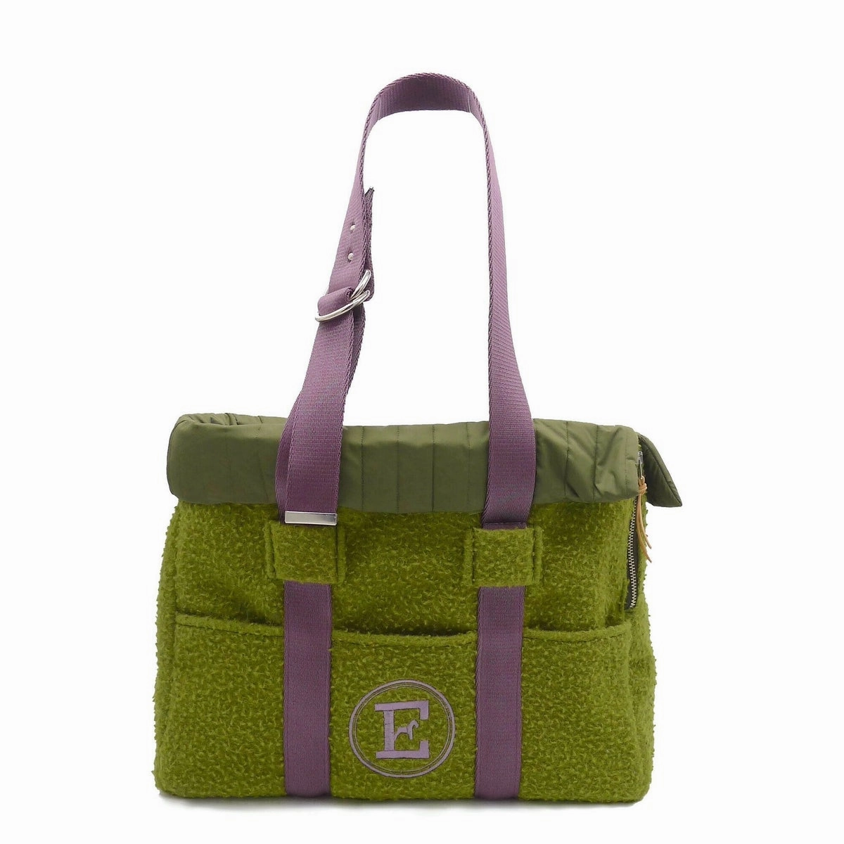 Casentino Dog Carrier Green dog bowtie leather collar dog charm dog party wear dog scarf set