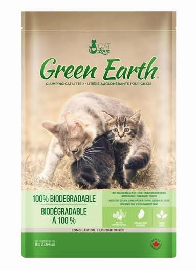Cat Love Green Earth Multi-Cat Biodegradable Clumping Cat Litter 8kg clumping cat litter,natural cat litter,dust free cat litter