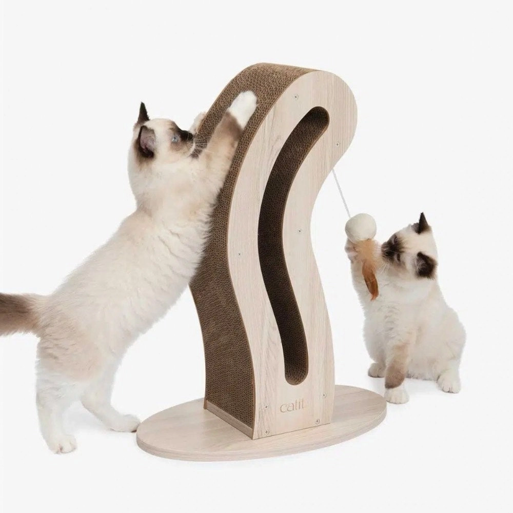 Catit Pixi Tail Shape Cat Scratcher cat scratching post,cat scratch pad,cat furniture scratcher
