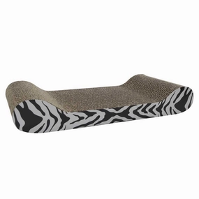 Catit Scratcher White Tiger Lounge with Catnip cat scratching post,cat scratch pad,cat furniture scratcher