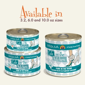 Cats in the Kitchen Wet Cat Food Originals Funk in the Trunk Chicken Recipe in Pumpkin Consomm grain free wet cat food,senior cat wet food,cat pt