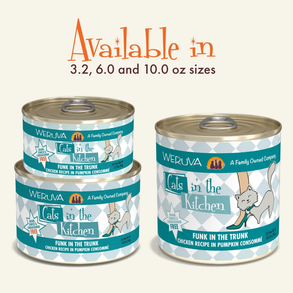 Cats in the Kitchen Wet Cat Food Originals Funk in the Trunk Chicken Recipe in Pumpkin Consomm grain free wet cat food,senior cat wet food,cat pt