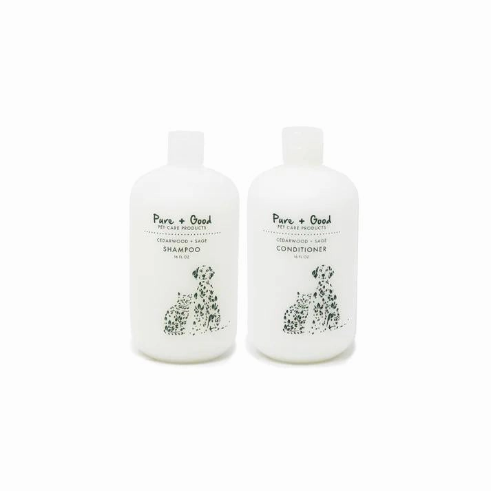 Cedarwood   Sage Dog Shampoo/Conditioner Set dog brush,grooming comb,pet trimming kit