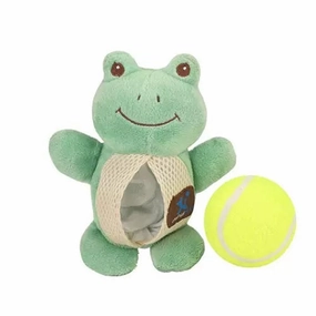 Charming Pet tennis frog durable dog toy,rope chew toy,interactive dog toy