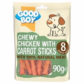 Chicken Carrot Stick 90G meat dog treat,healthy dog snack,jerky for dogs