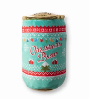 Christmas Brew, Dog Squeaky Plush toy wet cat food,canned cat food,gravy cat food
