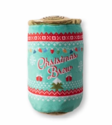 Christmas Brew, Dog Squeaky Plush toy wet cat food,canned cat food,gravy cat food