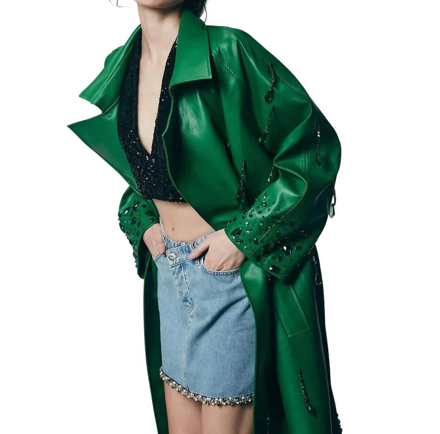 Cigar Coat In Amazon Green