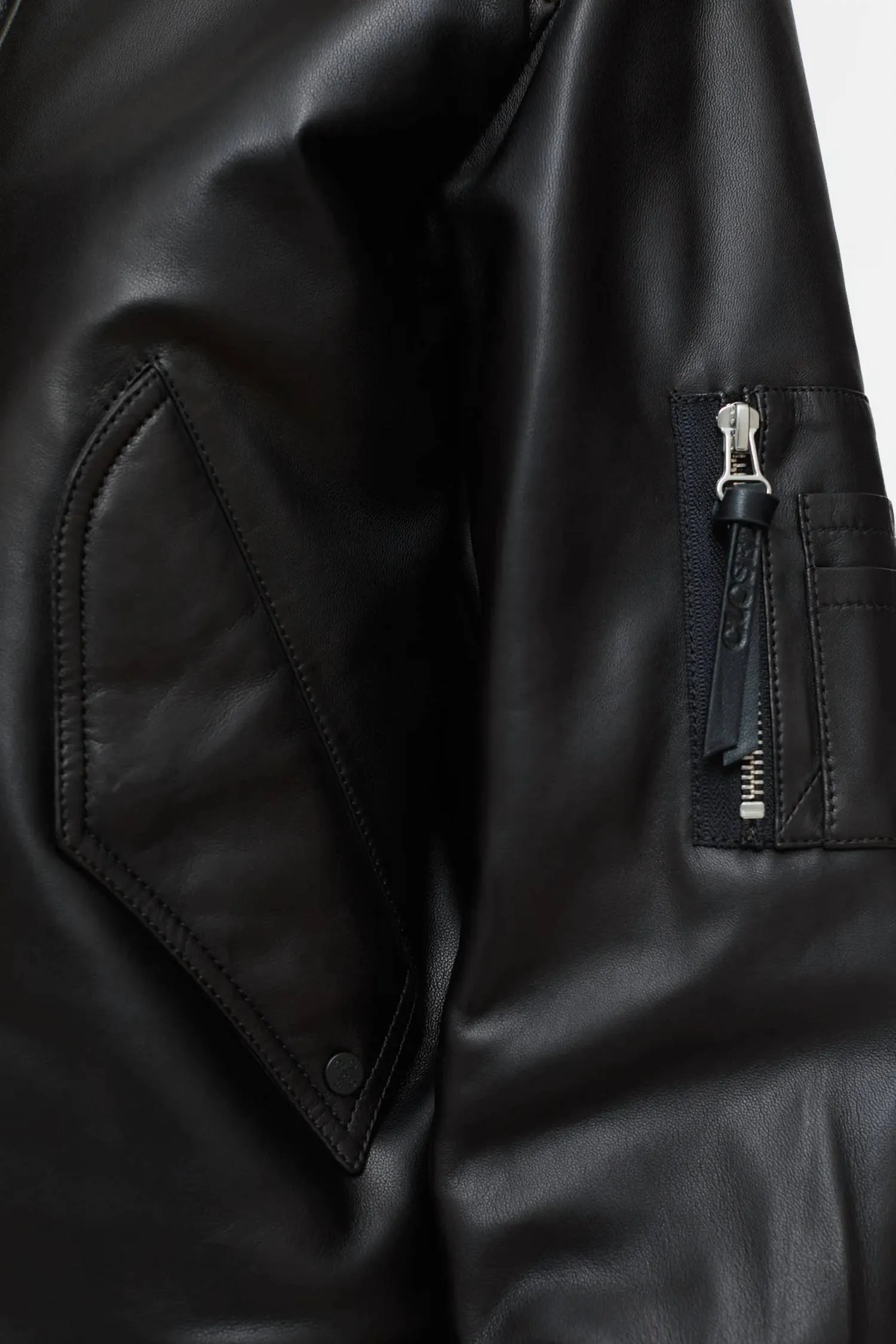 Classic Bomber Jacket In Black