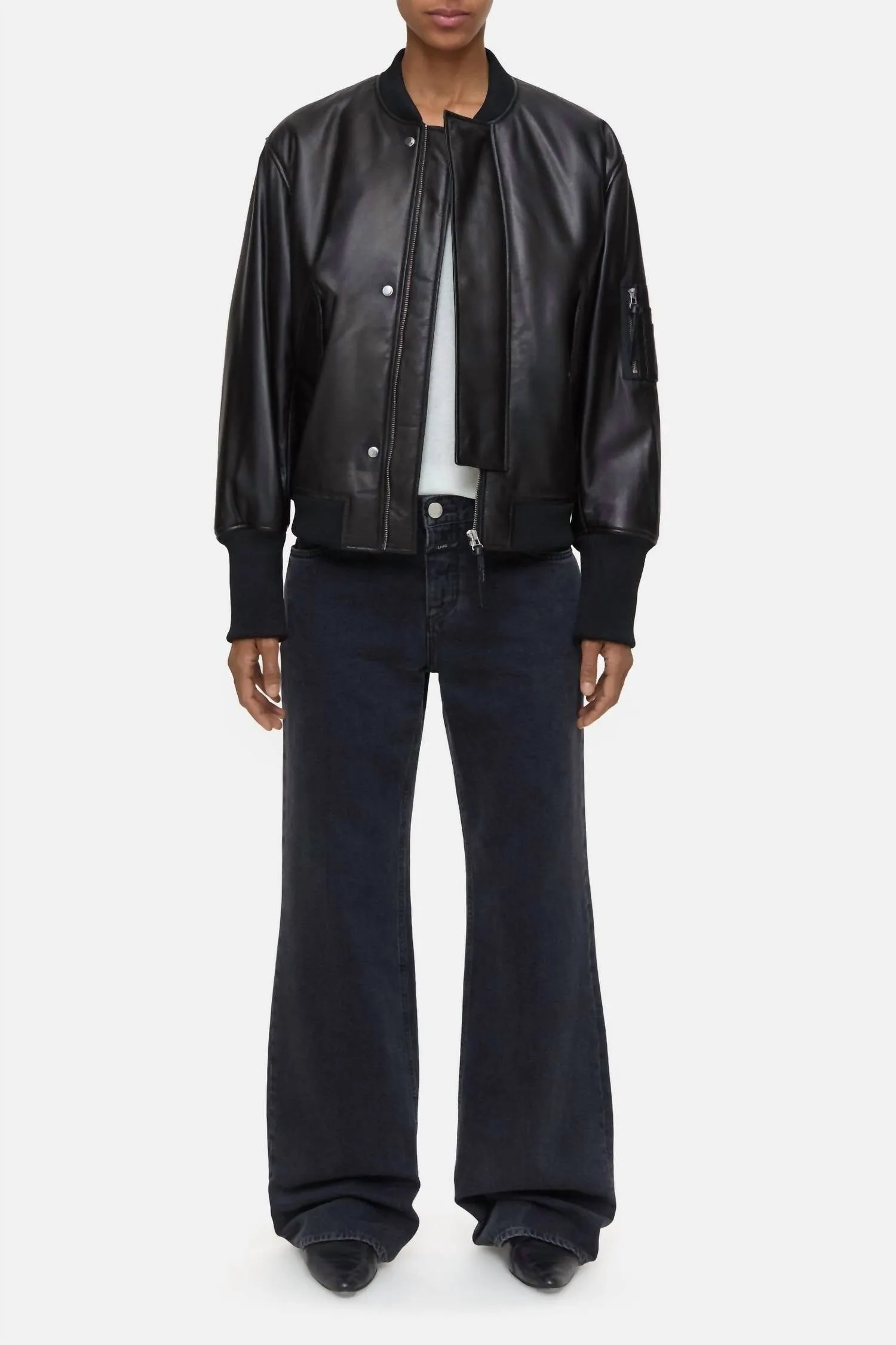 Classic Bomber Jacket In Black