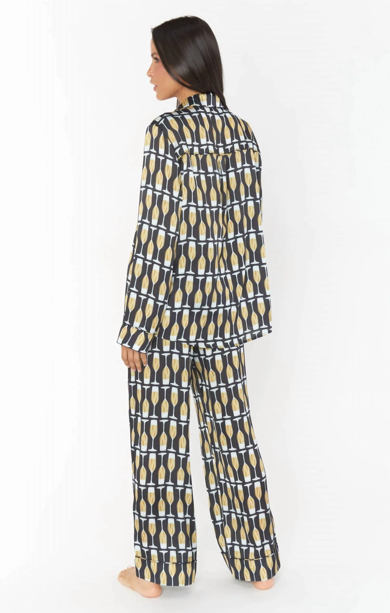 Classic Pajama Set In Champagne
