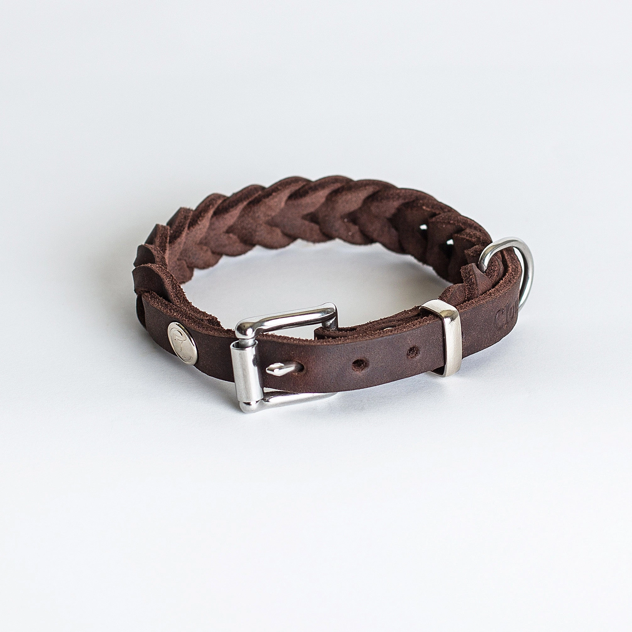 Cloud7: Central Park Saddle Brown Leather Dog Collar dog collar,leather dog collar,adjustable dog collar