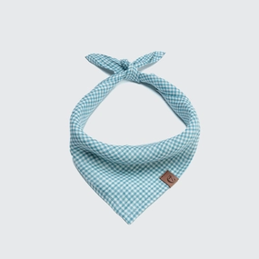 Cloud7 Dog Bandana Mini Check Blue performance harness,agility dog vest,athletic dog gear