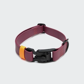 Cloud7: Dog Collar BioThane Ipanema Magenta-Orange dog collar,leather dog collar,adjustable dog collar