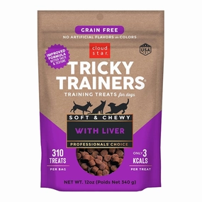 Cloud Star Grain-Free Dog Treats Tricky Trainers Soft & Chewy Chicken Liver 12oz Bag barn supply,horse stable organizer,poultry waterer