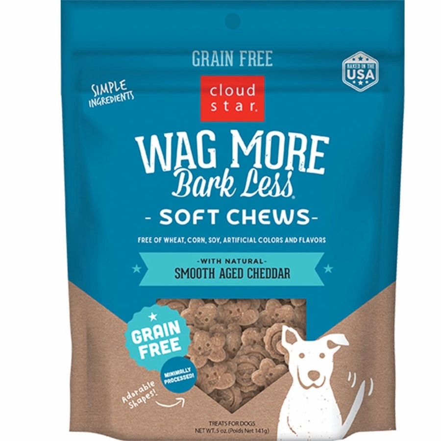 Cloud Star Wag More Bark Less Grain-Free Soft Chews for Dogs Cheddar 5oz Bag barn supply,horse stable organizer,poultry waterer