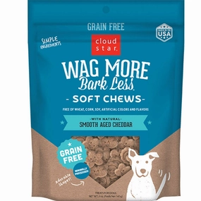 Cloud Star Wag More Bark Less Grain-Free Soft Chews for Dogs Cheddar 5oz Bag barn supply,horse stable organizer,poultry waterer