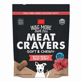 Cloud Star Wag More Bark Less Soft & Chewy Meat Cravers Beef 5oz Bag barn supply,horse stable organizer,poultry waterer
