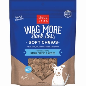 Cloud Star Wag More Bark Less Soft Chews for Dogs Bacon & Cheese 6oz Bag barn supply,horse stable organizer,poultry waterer