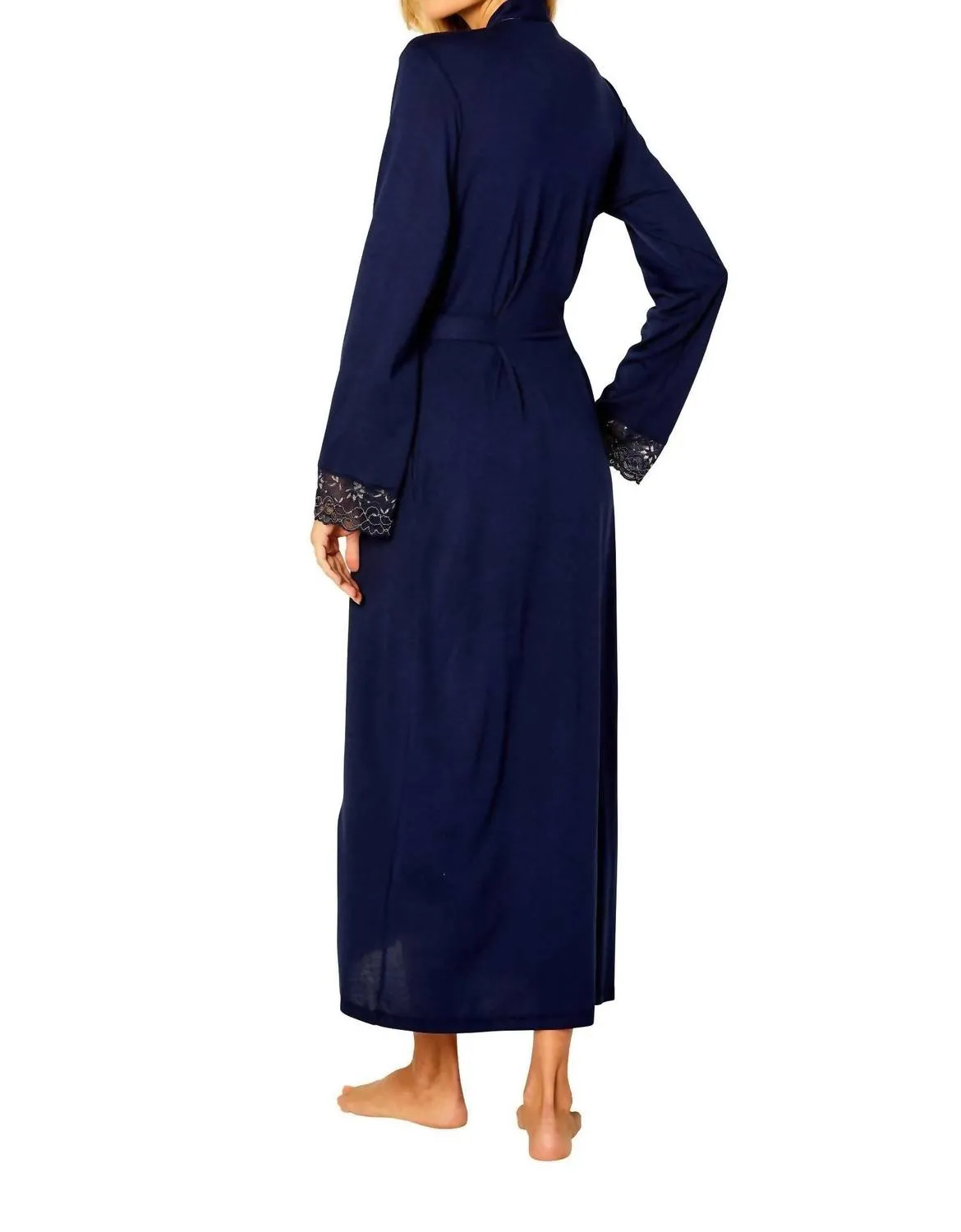 Coco Long Robe In Deep Sea