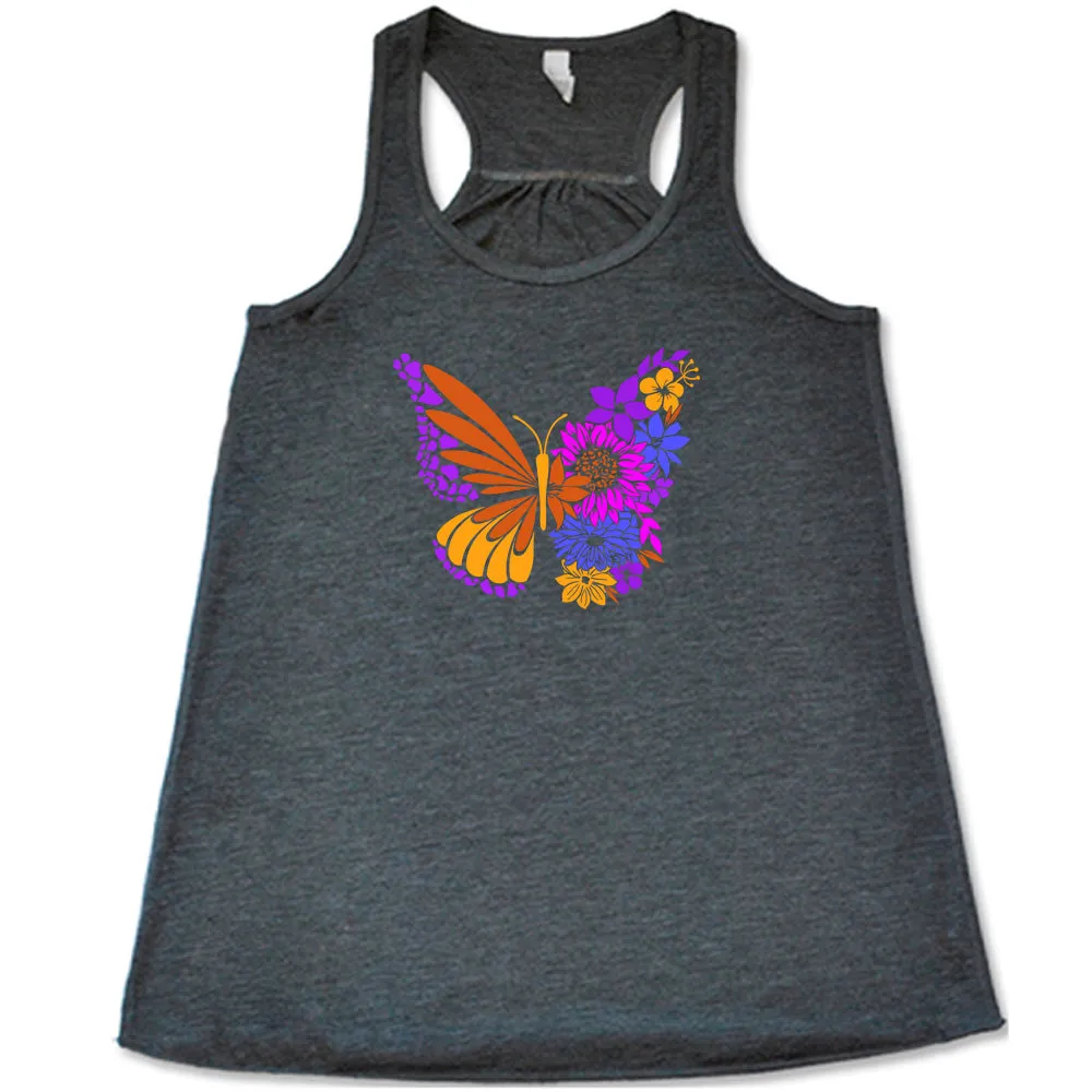 Colorful Floral Butterfly Shirt