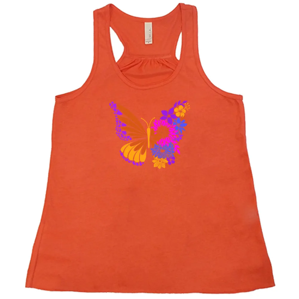 Colorful Floral Butterfly Shirt
