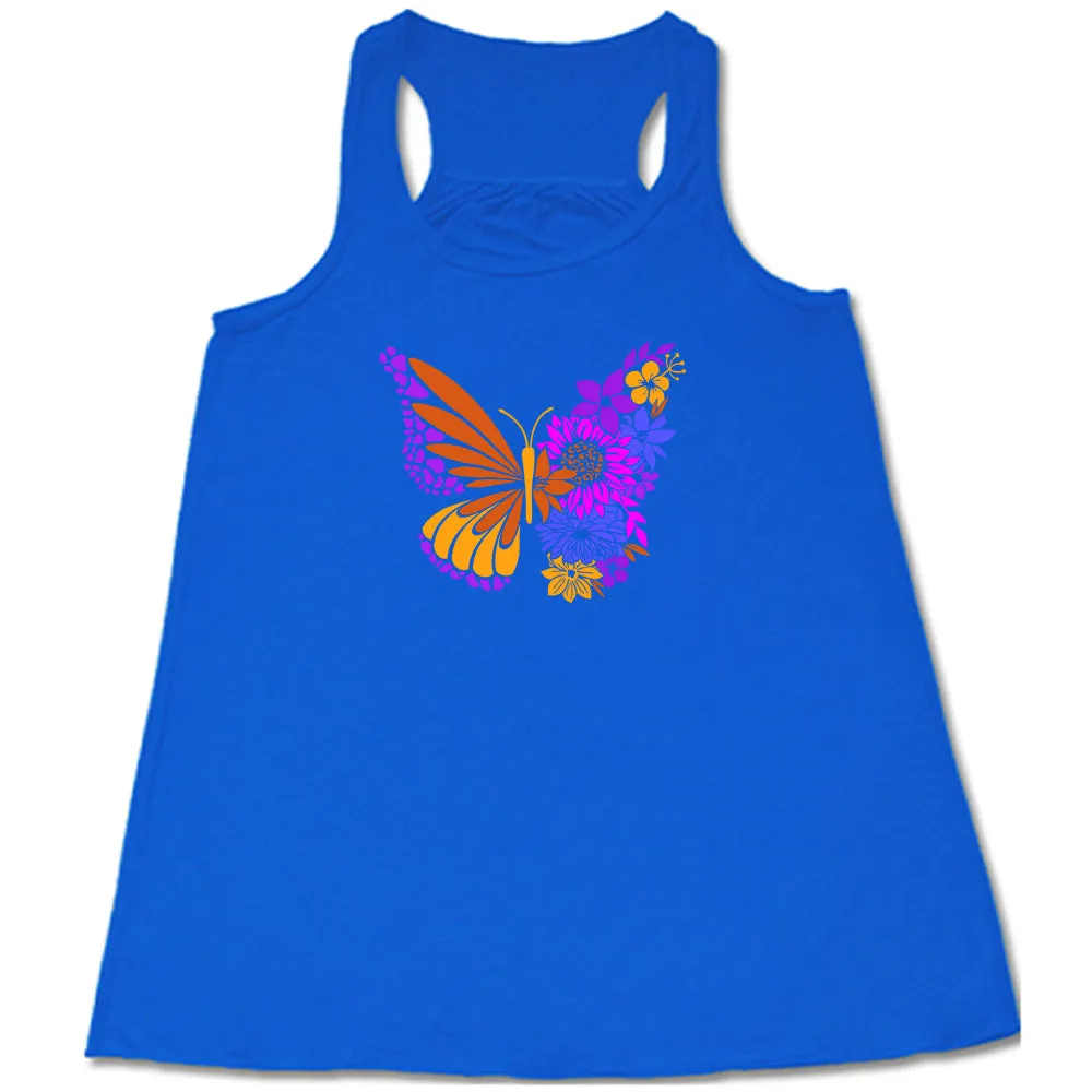 Colorful Floral Butterfly Shirt