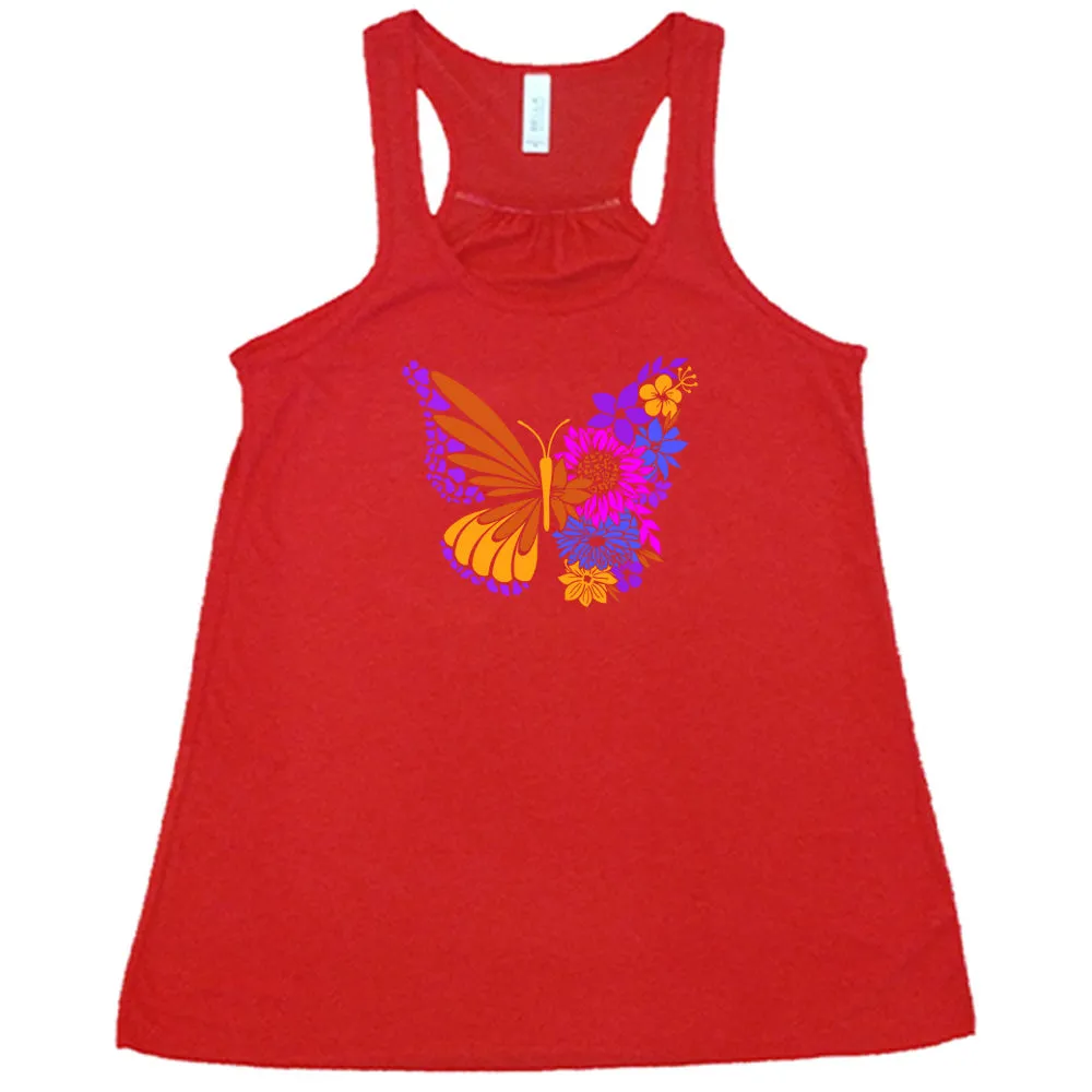 Colorful Floral Butterfly Shirt