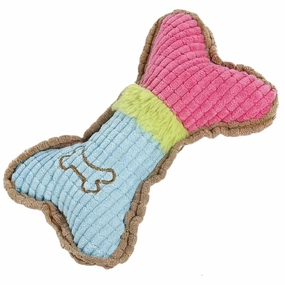 Colourful Corduroy Bone Toy durable dog toy,rope chew toy,interactive dog toy