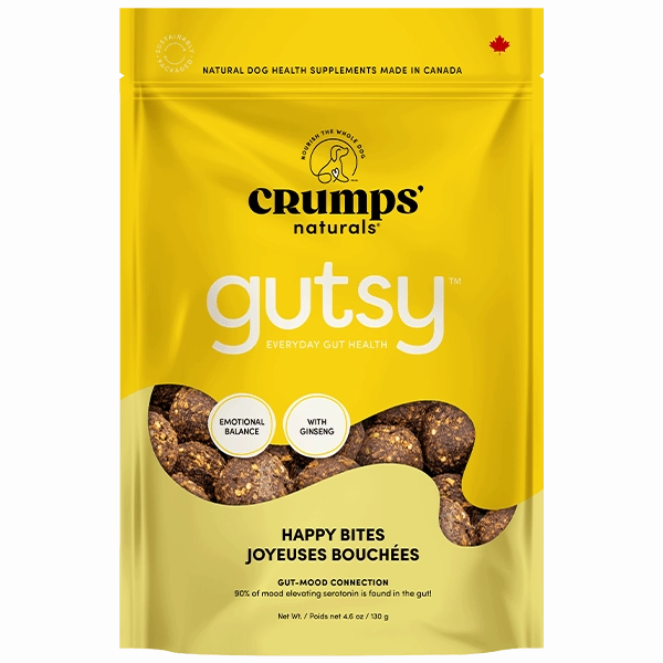 Crumps' naturals Gutsy Happy Bites dog health supplement,dog multivitamin,canine health care