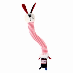 Crunchy Neck Plush Friendz Rabbit with Bone & Squeaker Small durable dog toy,rope chew toy,interactive dog toy