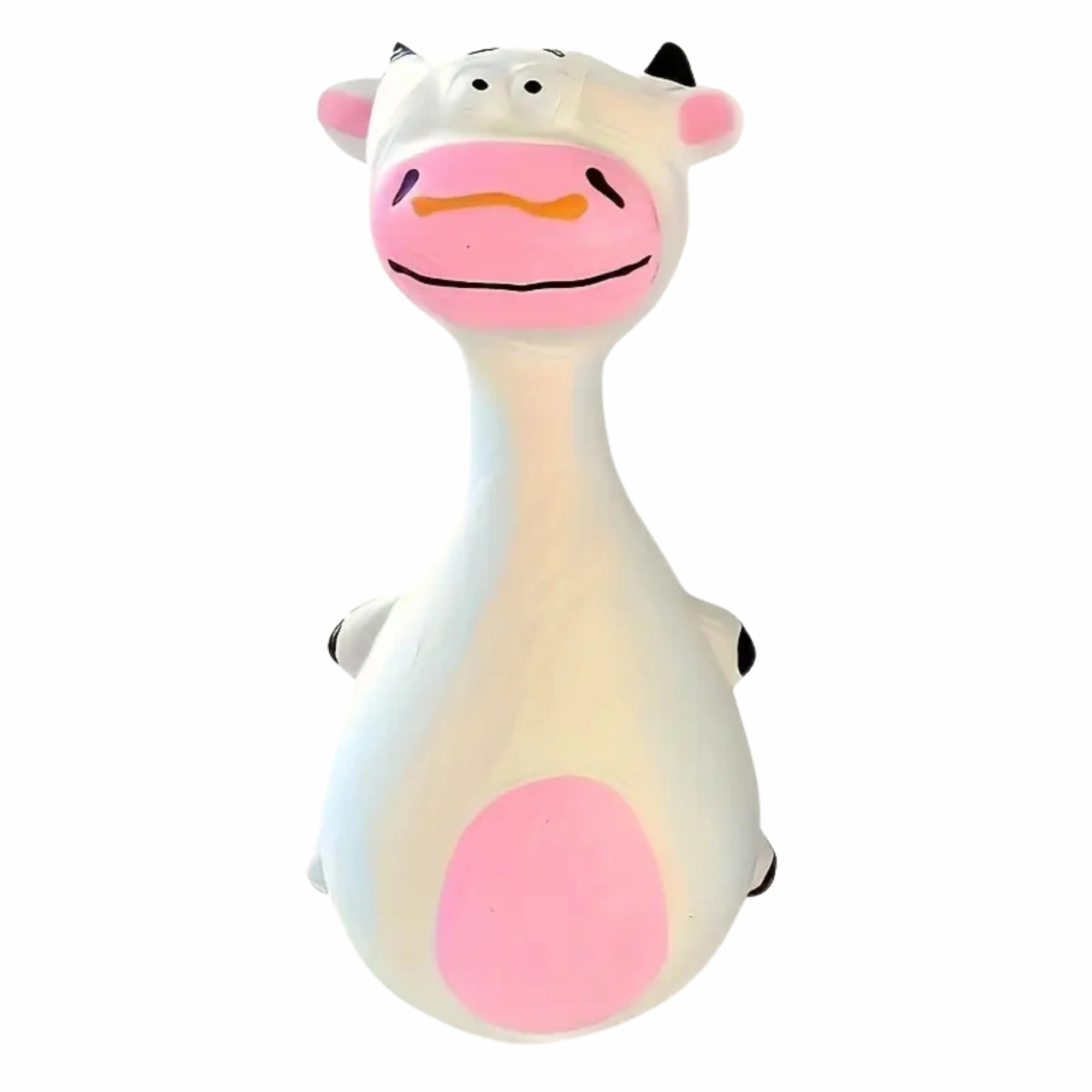 Cute Animal Design Latex Dog Chew Toy With Squeaker - Cow durable dog toy,rope chew toy,interactive dog toy