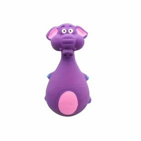 Cute Animal Design Latex Dog Chew Toy With Squeaker - Elephant durable dog toy,rope chew toy,interactive dog toy