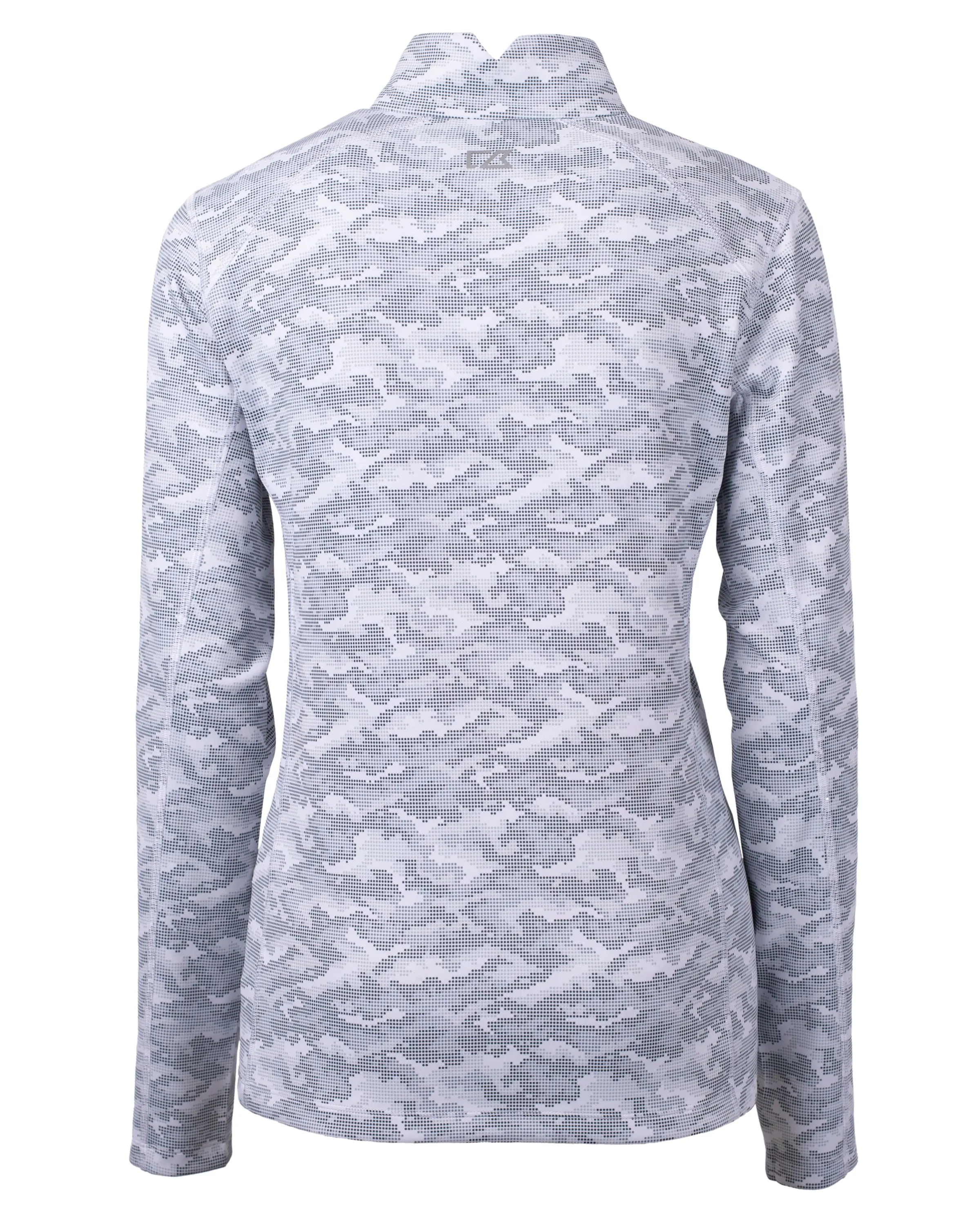 Cutter & Buck Traverse Camo Print Stretch Quarter Zip Womens Pullover Jacket