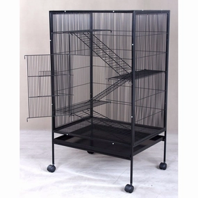 CYH Cage Black L 28" x W 21" x H 51" bird nesting box,bird cage accessories,bird habitat