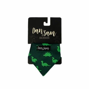 Dan & Sam - Dog Bandana (Dinosaur Land) waterproof dog jacket,insulated dog coat,dog snowsuit