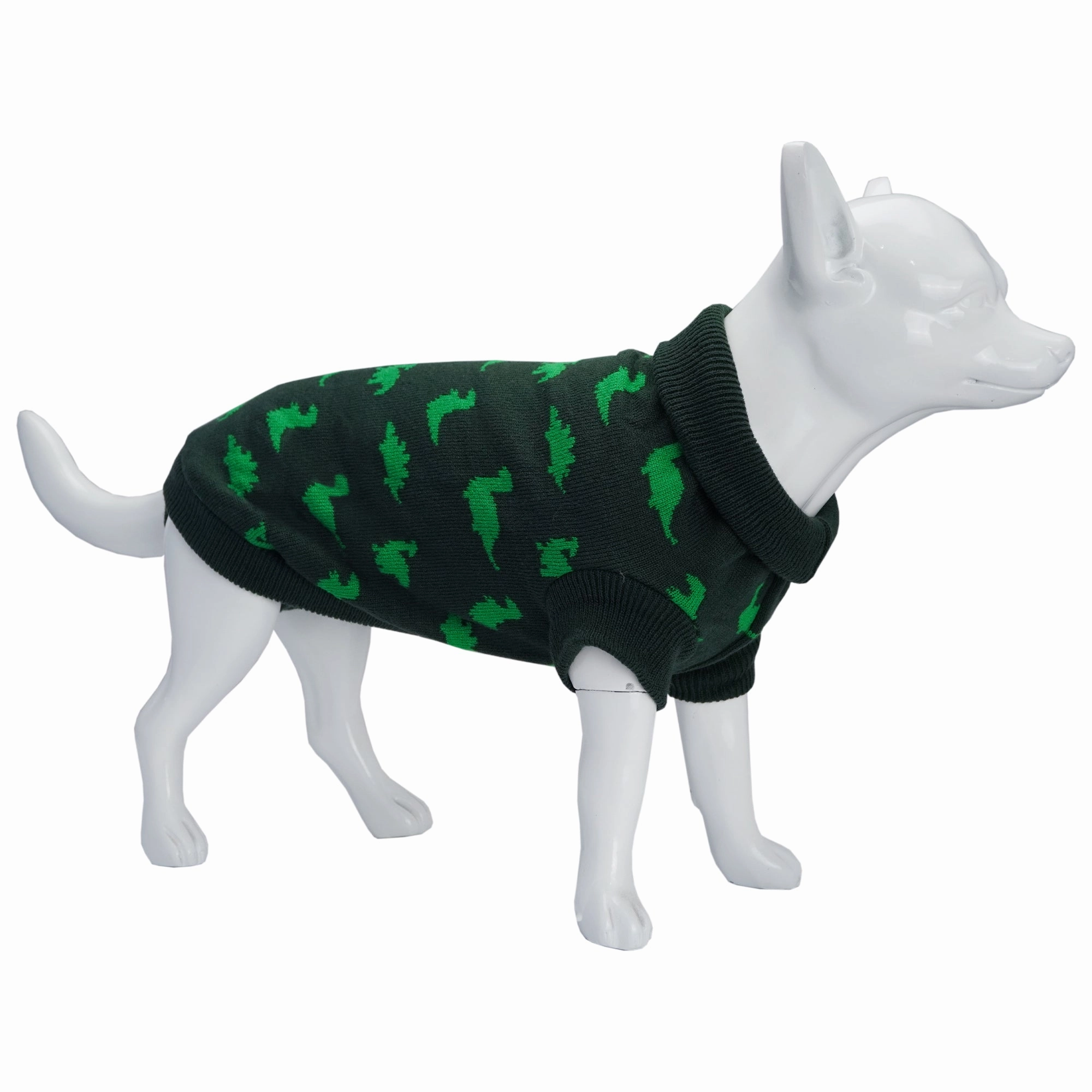 Dan & Sam - Dog Jumper (Dinosaur Land) - 40cm waterproof dog jacket,insulated dog coat,dog snowsuit