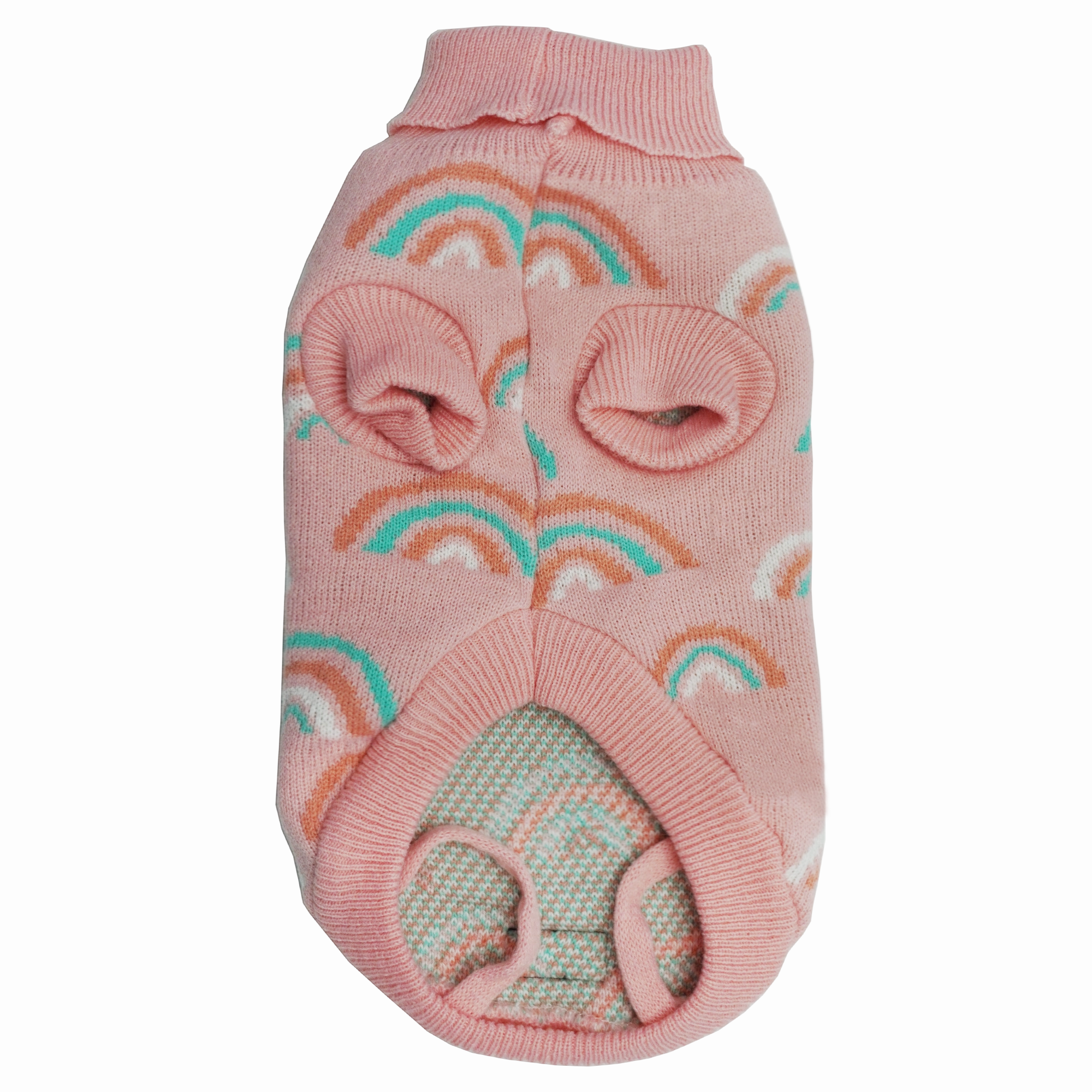 Dan & Sam - Dog Jumper (Pink Rainbows) - 50cm