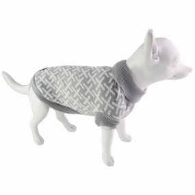 Dan & Sam - Jumper (Grey Kisses) waterproof dog jacket,insulated dog coat,dog snowsuit