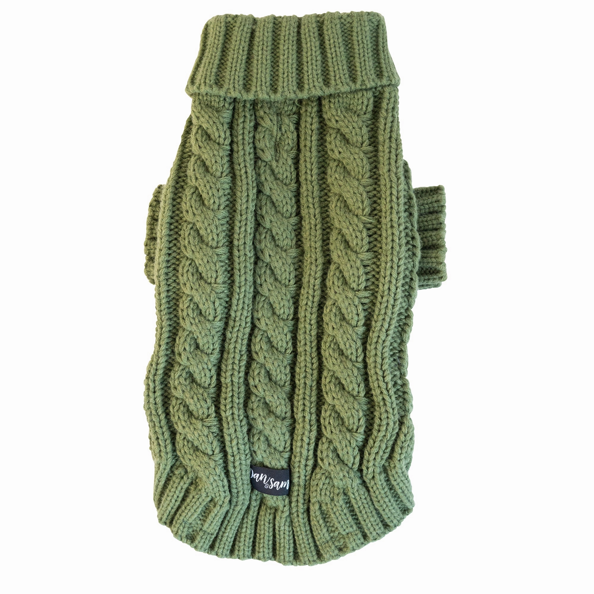 Dan & Sam - Knitted Sweater (Olive Green) - 50cm
